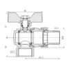 Кран шаровой «Американка» Thermo Alliance Forte 3/4" угловой SF221W20 Кран кульовий «Американка» Thermo Alliance Forte 3/4" кутовий SF221W20