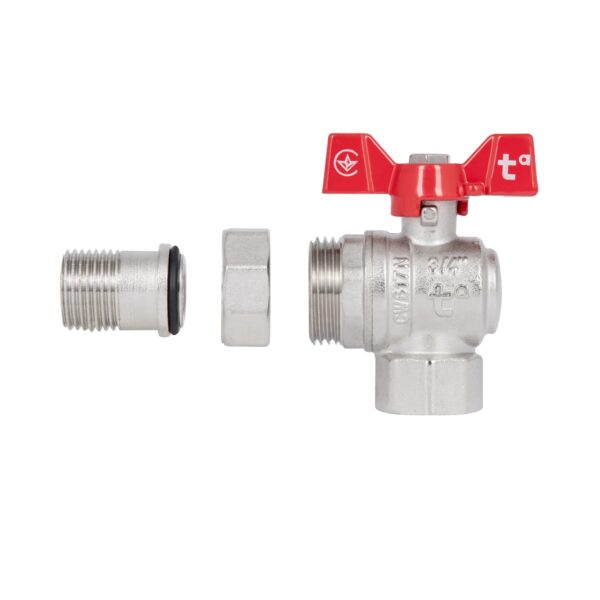 Кран шаровой «Американка» Thermo Alliance Forte 3/4" угловой SF221W20 Кран кульовий «Американка» Thermo Alliance Forte 3/4" кутовий SF221W20