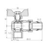 Кран кульовий "Американка" Thermo Alliance Forte 1/2" з антипротіканням кутовий SF223W15 Кран кульовий "Американка" Thermo Alliance Forte 1/2" з антипротіканням кутовий SF223W15