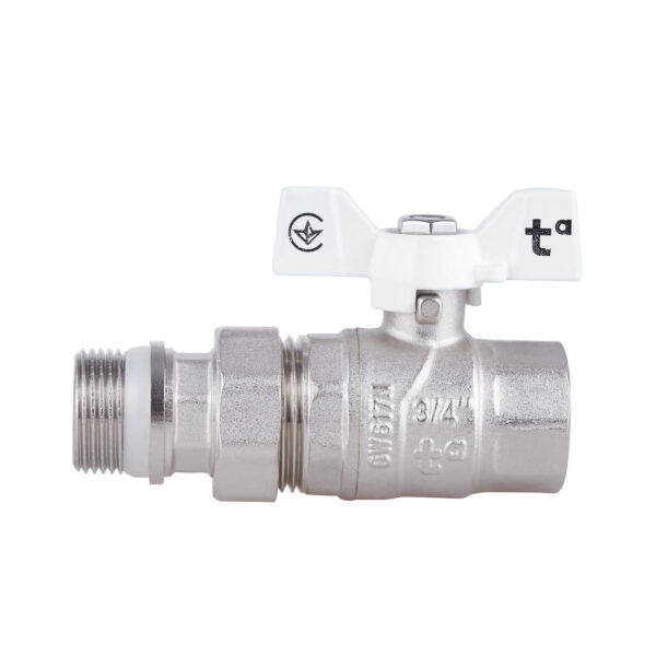 Кран шаровой "Американка" Thermo Alliance Forte 3/4" с антипротеканием прямой SF222W20 Кран кульовий "Американка" Thermo Alliance Forte 3/4" з антипротіканням прямий SF222W20