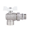 Кран шаровой "Американка" Thermo Alliance Forte 3/4" с антипротеканием угловой SF223W20 Кран кульовий "Американка" Thermo Alliance Forte 3/4" з антипротіканням кутовий SF223W20