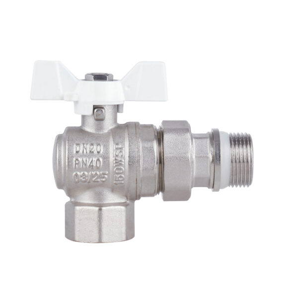 Кран шаровой "Американка" Thermo Alliance Forte 3/4" с антипротеканием угловой SF223W20 Кран кульовий "Американка" Thermo Alliance Forte 3/4" з антипротіканням кутовий SF223W20