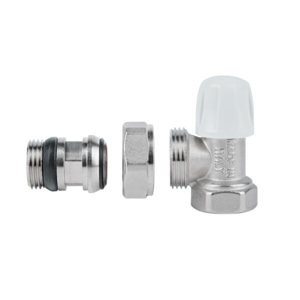 Кран радіаторний Icma 1/2" з антипротіканням кутовий без ручки №805+940 Кран радіаторний Icma 1/2" з антипротіканням кутовий без ручки №805+940