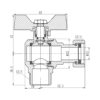 Кран кульовий з накидною гайкою Thermo Alliance Forte 3/4" ВЗ для води кутовий SF224W20 Кран кульовий з накидною гайкою Thermo Alliance Forte 3/4" ВЗ для води кутовий SF224W20