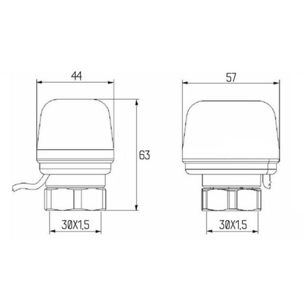 Сервопривод Icma 230V тип открытый No980 (NA) Сервопривод Icma 230V тип відкритий №980 (NA)