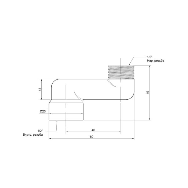 Ексцентрик радіаторний Icma 1/2"х4 см №720 Ексцентрик радіаторний Icma 1/2"х4 см №720