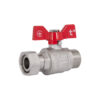 Кран кульовий з накидною гайкою Thermo Alliance Forte 3/4" ВЗ для води прямий SF261W20 Кран кульовий з накидною гайкою Thermo Alliance Forte 3/4" ВЗ для води прямий SF261W20