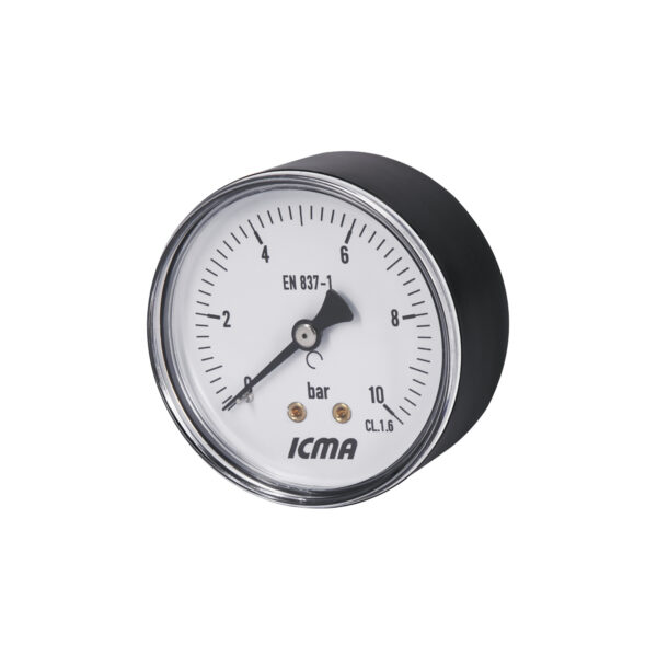 Манометр Icma 1/4" 0-10 бар, заднє підключення №243