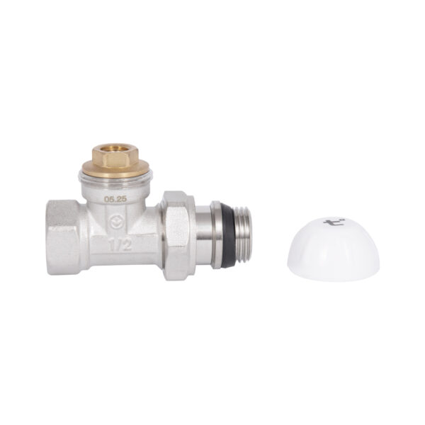 Кран радіаторний Thermo Alliance Standart Powerful 1/2" з антипротіканням прямий SF231W15 Кран радіаторний Thermo Alliance Standart Powerful 1/2" з антипротіканням прямий SF231W15