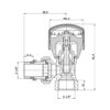 Кран радіаторний Thermo Alliance Standart Powerful 1/2" з антипротіканням кутовий SF232W15 Кран радіаторний Thermo Alliance Standart Powerful 1/2" з антипротіканням кутовий SF232W15