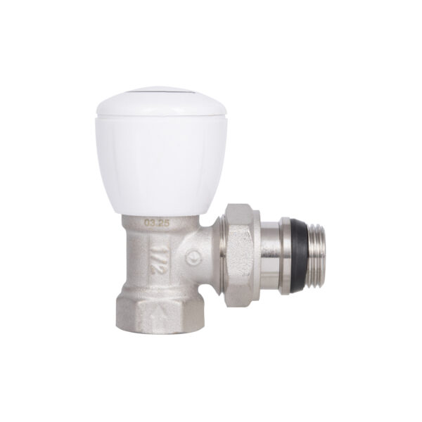 Кран радіаторний Thermo Alliance Standart Powerful 1/2" з антипротіканням кутовий SF232W15 Кран радіаторний Thermo Alliance Standart Powerful 1/2" з антипротіканням кутовий SF232W15