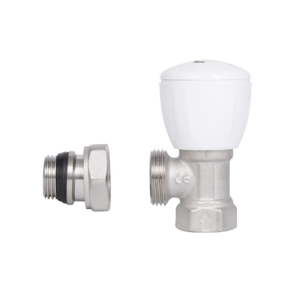 Кран радіаторний Thermo Alliance Standart Powerful 1/2" з антипротіканням кутовий SF232W15 Кран радіаторний Thermo Alliance Standart Powerful 1/2" з антипротіканням кутовий SF232W15
