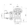 Кран радіаторний Thermo Alliance Standart Powerful 1/2" з антипротіканням кутовий SF233W15 Кран радіаторний Thermo Alliance Standart Powerful 1/2" з антипротіканням кутовий SF233W15