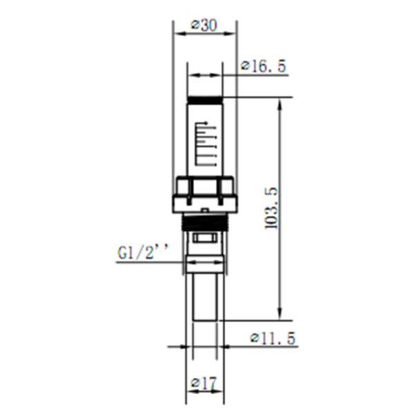 ВитратомірThermo Alliance Standart 1/2" для колектора SFE008 ВитратомірThermo Alliance Standart 1/2" для колектора SFE008