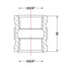 Муфта чавунна 3/4" ВР Муфта чавунна 3/4" ВР