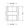 Муфта чавунна 1" 1/4 ВР Муфта чавунна 1" 1/4 ВР