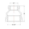 Муфта чавунна 1" 1/2х1" ВР Муфта чавунна 1" 1/2х1" ВР