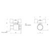 Кран кульовий Thermo Alliance Standart 1/2" ВР для води (метелик) SD602NW15PN40 Кран кульовий Thermo Alliance Standart 1/2" ВР для води (метелик) SD602NW15PN40