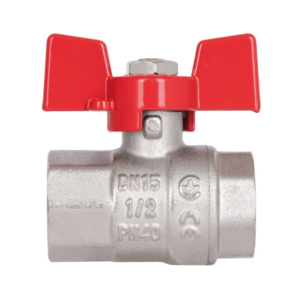 Кран кульовий Thermo Alliance Standart 1/2" ВР для води (метелик) SD602NW15PN40 Кран кульовий Thermo Alliance Standart 1/2" ВР для води (метелик) SD602NW15PN40
