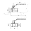 Кран кульовий Thermo Alliance Standart 1" 1/4 ВР для води (важіль) SD600NW32PN40 Кран кульовий Thermo Alliance Standart 1" 1/4 ВР для води (важіль) SD600NW32PN40
