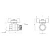 Кран кульовий Thermo Alliance Standart 1/2" ВЗ для води (метелик) SD607NW15PN40 Кран кульовий Thermo Alliance Standart 1/2" ВЗ для води (метелик) SD607NW15PN40