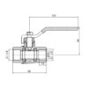 Кран кульовий Thermo Alliance Standart 1" 1/4 ВР для газу (важіль) SD600NG32PN40 Кран кульовий Thermo Alliance Standart 1" 1/4 ВР для газу (важіль) SD600NG32PN40