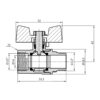 Кран кульовий Thermo Alliance Standart 1/2" ВЗ для газу (метелик) SD607NG15PN40 Кран кульовий Thermo Alliance Standart 1/2" ВЗ для газу (метелик) SD607NG15PN40