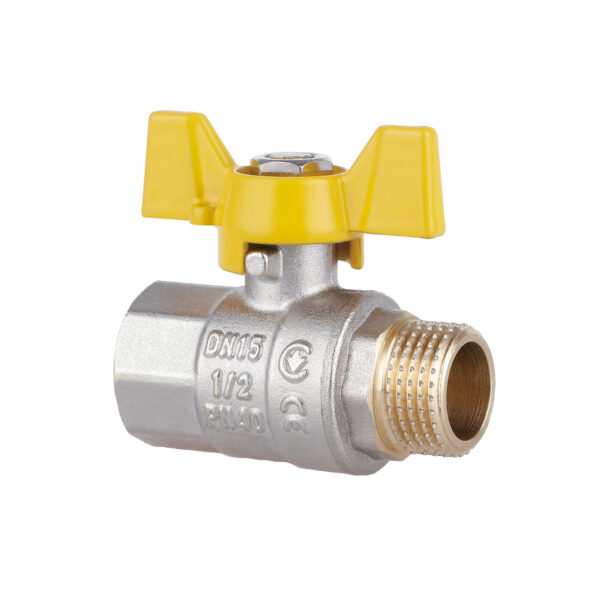 Кран кульовий Thermo Alliance Standart 1/2" ВЗ для газу (метелик) SD607NG15PN40 Кран кульовий Thermo Alliance Standart 1/2" ВЗ для газу (метелик) SD607NG15PN40