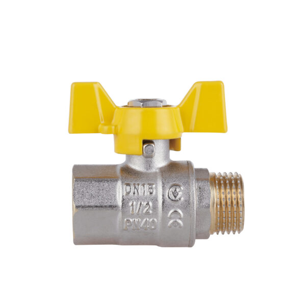 Кран кульовий Thermo Alliance Standart 1/2" ВЗ для газу (метелик) SD607NG15PN40 Кран кульовий Thermo Alliance Standart 1/2" ВЗ для газу (метелик) SD607NG15PN40