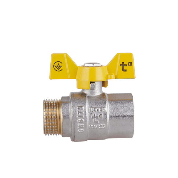 Кран кульовий Thermo Alliance Standart 3/4" ВЗ для газу (метелик) SD607NG20PN40 Кран кульовий Thermo Alliance Standart 3/4" ВЗ для газу (метелик) SD607NG20PN40