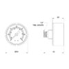 Манометр Thermo Alliance Standart 6 бар 1/4" , заднє підмикання SD1716B Манометр Thermo Alliance Standart 6 бар 1/4" , заднє підмикання SD1716B