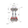 Колектор з витратомірами Thermo Alliance Standart 1" 3 виходи SD235W3 Колектор з витратомірами Thermo Alliance Standart 1" 3 виходи SD235W3