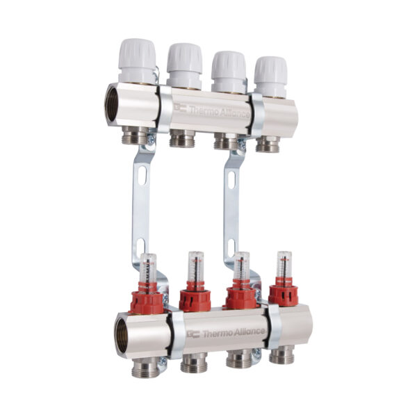 Колектор з витратомірами Thermo Alliance Standart 1" 4 виходи SD235W4 Колектор з витратомірами Thermo Alliance Standart 1" 4 виходи SD235W4