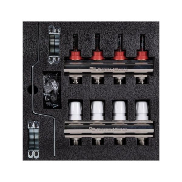 Колектор з витратомірами Thermo Alliance Standart 1" 4 виходи SD235W4 Колектор з витратомірами Thermo Alliance Standart 1" 4 виходи SD235W4