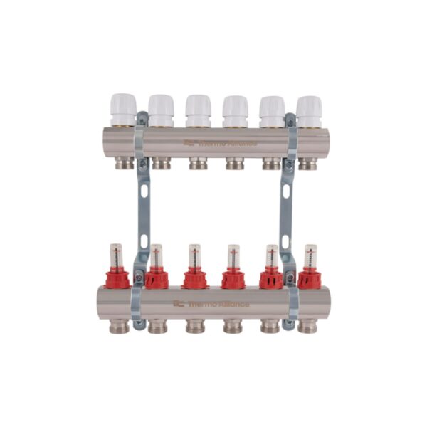 Колектор з витратомірами Thermo Alliance Standart 1" 6 виходів SD235W6 Колектор з витратомірами Thermo Alliance Standart 1" 6 виходів SD235W6