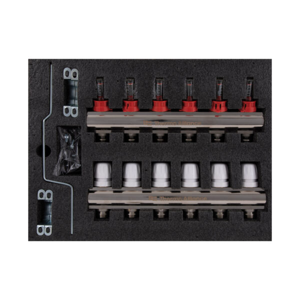 Колектор з витратомірами Thermo Alliance Standart 1" 6 виходів SD235W6 Колектор з витратомірами Thermo Alliance Standart 1" 6 виходів SD235W6