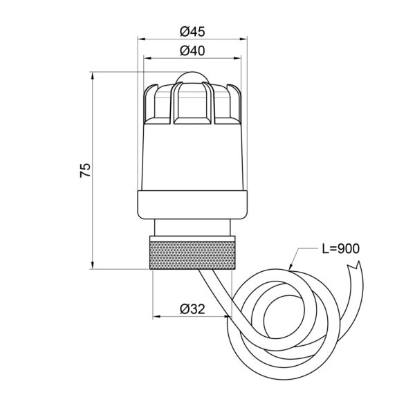 Сервоповід Thermo Alliance Standart M30x1,5 SD347 Сервоповід Thermo Alliance Standart M30x1,5 SD347