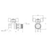 Кран шаровой "Американка" Thermo Alliance Standart 3/4" ВЗ прямой SD220NW20PN40 Кран кульовий "Американка" Thermo Alliance Standart 3/4" ВЗ прямий SD220NW20PN40
