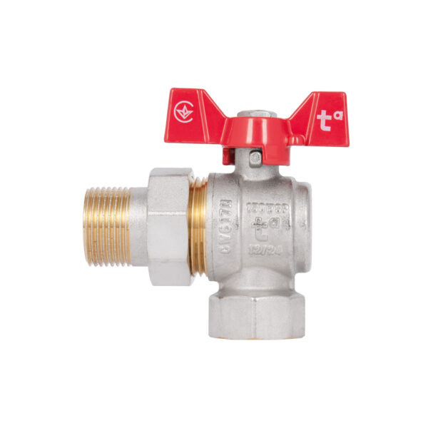 Кран кульовий "Американка" Thermo Alliance Standart 3/4" ВЗ кутовий SD222NW20PN40 Кран кульовий "Американка" Thermo Alliance Standart 3/4" ВЗ кутовий SD222NW20PN40