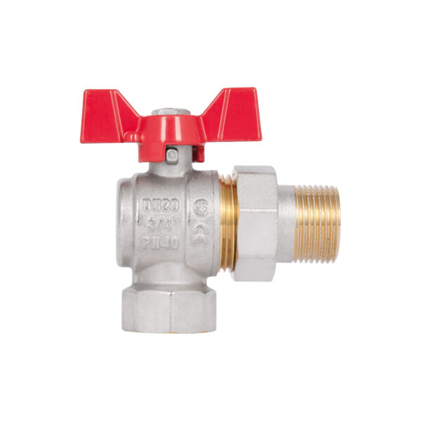 Кран кульовий "Американка" Thermo Alliance Standart 3/4" ВЗ кутовий SD222NW20PN40 Кран кульовий "Американка" Thermo Alliance Standart 3/4" ВЗ кутовий SD222NW20PN40