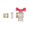 Кран кульовий "Американка" Thermo Alliance Standart 3/4" ВЗ кутовий SD222NW20PN40 Кран кульовий "Американка" Thermo Alliance Standart 3/4" ВЗ кутовий SD222NW20PN40