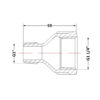 Перехід чавунний 1" 1/4х1" ВЗ Перехід чавунний 1" 1/4х1" ВЗ
