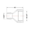 Перехід чавунний 1" 1/2х3/4" ВЗ Перехід чавунний 1" 1/2х3/4" ВЗ