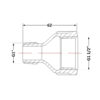 Перехід чавунний 1" 1/2х1" ВЗ Перехід чавунний 1" 1/2х1" ВЗ