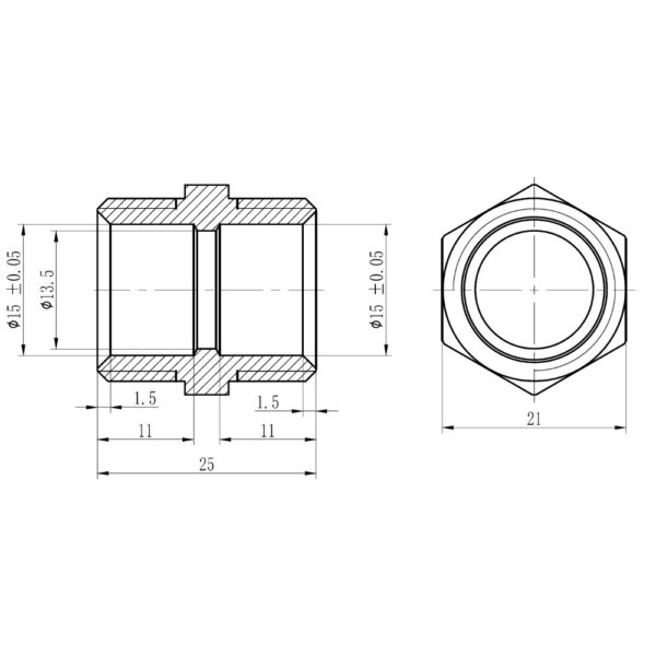 Муфта обжимная Thermo Alliance Forte 16х1/2" ЗР SF172W1615 Муфта обтискна Thermo Alliance Forte 16х1/2" ЗР SF172W1615