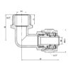 Кут обтискний Thermo Alliance Forte 16х1/2" ЗР SF175W1615
