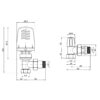 Термокомплект Icma 1/2" з антипротіканням кутовий №KIT_1100+774-940+805-940 Термокомплект Icma 1/2" з антипротіканням кутовий №KIT_1100+774-940+805-940