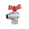Кран кульовий Thermo Alliance Forte 1/2" ВЗ для води угловой (метелик) SF267W15 Кран кульовий Thermo Alliance Forte 1/2" ВЗ для води угловой (метелик) SF267W15