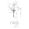Змішувач для раковини Lidz Nicole 001F (k35) LDNIC001FCRM21880 Chrome Змішувач для раковини Lidz Nicole 001F (k35) LDNIC001FCRM21880 Chrome