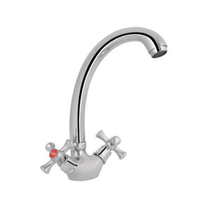Змішувач для кухні Lidz Lamb 273F двохвентильний LDLAM273FCRM21890 Chrome